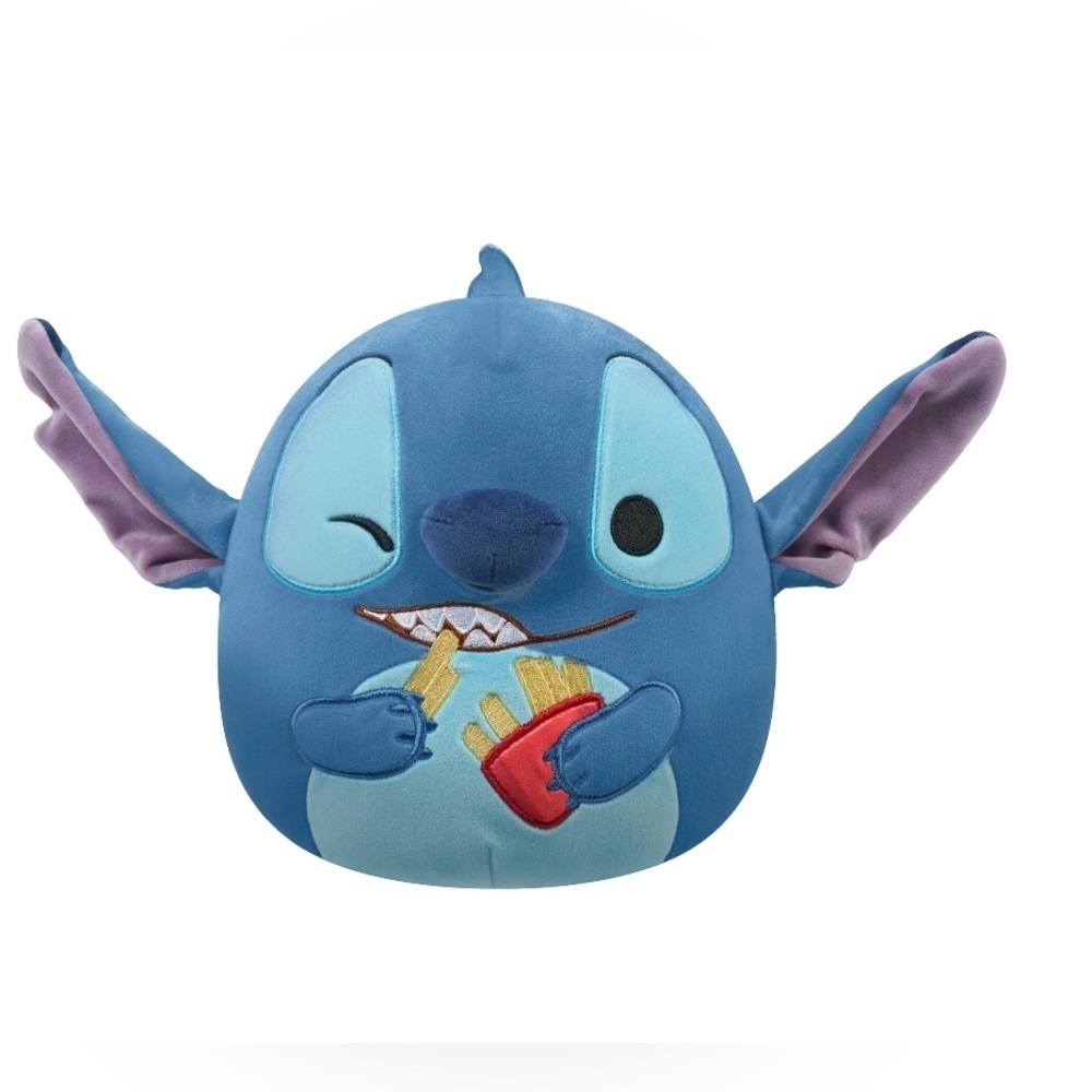 Squishmallows x Disney 8” Stitch Holding French Fries Plush Toy - NWT!